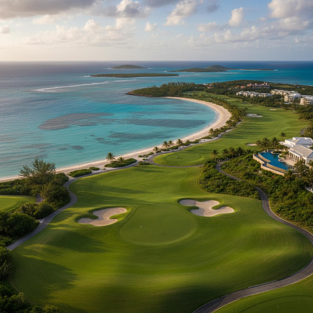 Aerial view of Anguilla