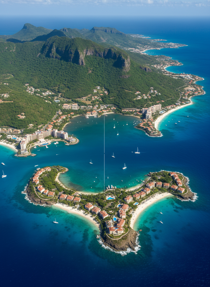 Aerial view of St Martin